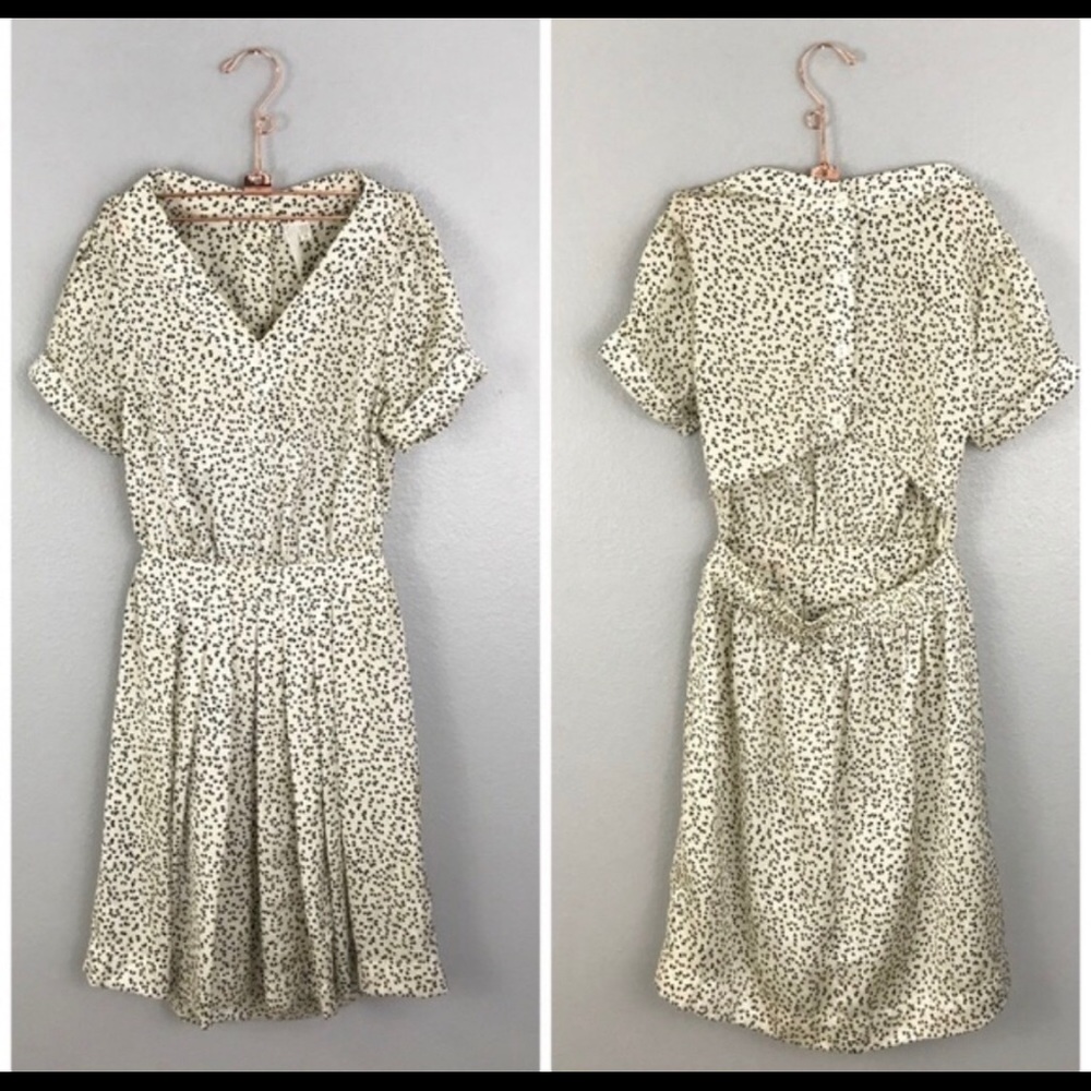 Anthropology mini heart cut-out dress